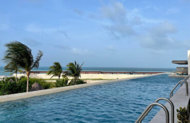 Pool with a Beach View